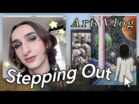 art vlog 🎨  stepping out (from lockdown) and illustrating my feelings | come with me around london