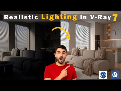 V-Ray 7 SketchUp Tutorial | Realistic Interior Lighting Tips for Stunning Renders