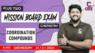 BOARD EXAM 2024 | CHEMISTRY | Coordination Compounds | Exclusive Class By Thaha Sir
