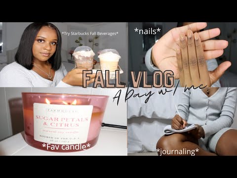 WEEKLY VLOG: Trying Starbucks’ Fall Menu, Nails, Journaling, Meditating + More