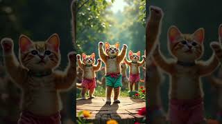 Kitten Dance Party in the Enchanted Forest 😀 #KittenDance #EnchantedForest #DanceParty#ForestVibes