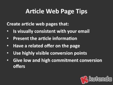 Email Newsletter Content Tips - Kutenda Quick Tip