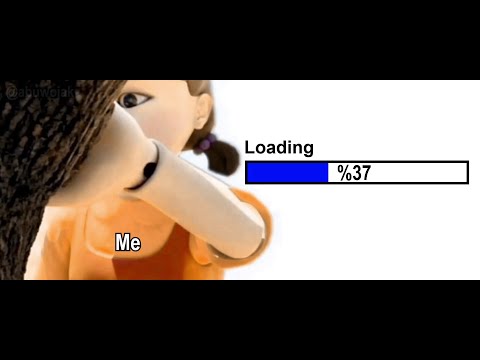 When you look away from the Loading Bar Meme