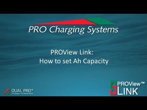 PROView Link - Changing the Amp Hour Capacity