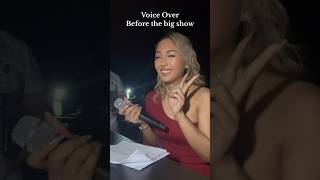Playful Host Turned Voice Over Before The Big Show of Park Bom in Manila🎤 #KarenHosts #kpop #emcee
