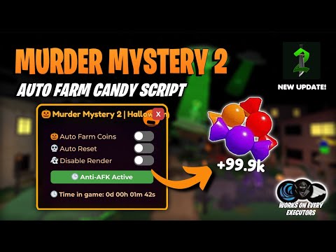BEST MM2 AUTO FARM CANDY SCRIPT | HALLOWEEN EVENT 🎃 | NEW AUTO FARM SCRIPT FOR MM2 NO KEY! PasteBin