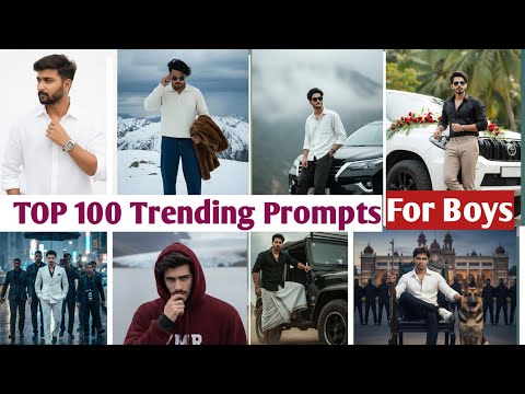 Gemini 🔥Viral Top 100 Ai prompt for boys | Google gemin prompts