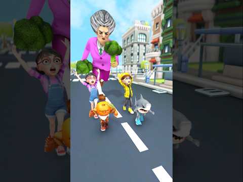 Scary chases Italian brainrot Tani & Nick #artfamily #scaryteacher3d #nickandtani #familyfun