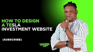 HOW to DESIGN a TESLA INVESTMENT website