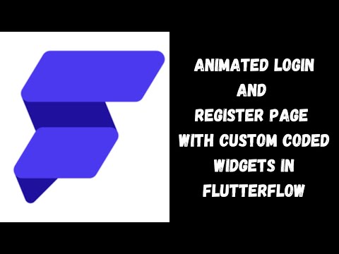 Animated Login and Register page made with FlutterFlow