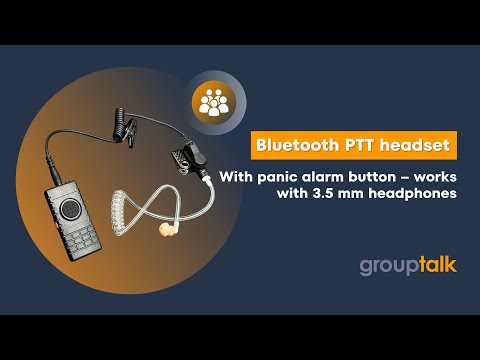 Bluetooth PTT Headset with Personal Alarm | Workplace Communication