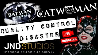 LIVE UNBOXING DISASTER | JND STUDIOS CATWOMAN  | OUT THE BOX