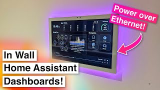 In-Wall Android Tablets with Power over Ethernet — Perfect for Home Assistant!