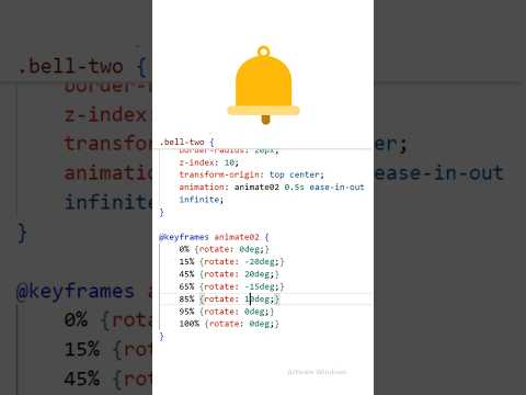 Animated Notification Bell Using HTML CSS | M.A Developer #shorts #htmlcss #cssanimation