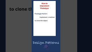implement prototype pattern || design patterns