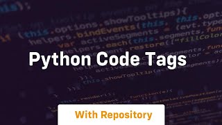 python code tags