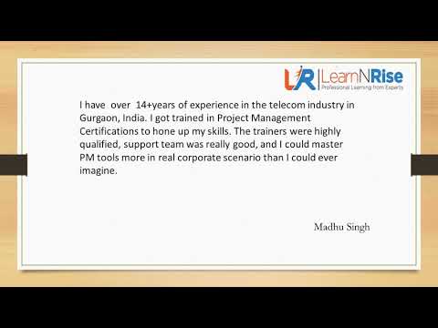Testimonial video on PMP