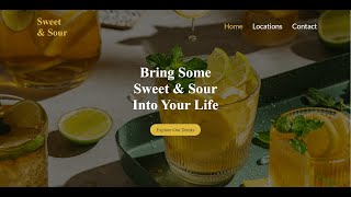 Responsive Refreshment Shop Landing Page with modals | Day 370 of Web Development