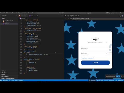 ASMR Project 01: Modern Login Page UI Design- No Speaking 