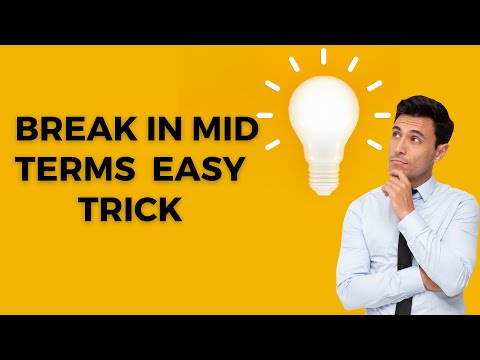 Break in Mid Terms  Easy Trick |MATHEMARVELS