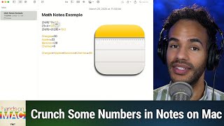 Solve Math in Notes - Mathematical calculations within the Notes App