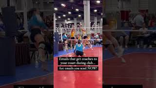 Send those emails! 🙌🏼 #shorts #volleyballgirls #volleyballrecruits #clubvolleyball #recruitingtips