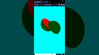Watermelon 🍉 | #programming #shorts  #coding shorts #css animation