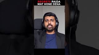 REGRETS PAIDA MAT HONE DENA | #motivation Shwetabh Gangwar #shorts