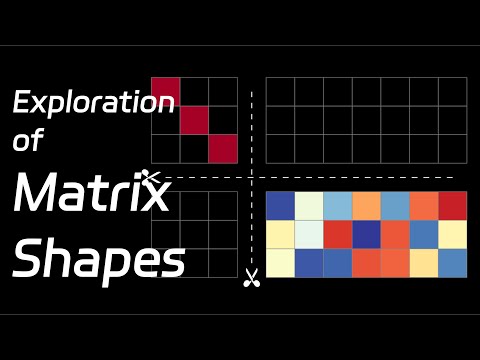 2.3 Exploration of  Matrix Shapes |   Linear Algebra Made Easy