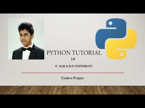 Python Tutorial :-  14. If , Else and Elif Statements