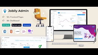 Job board UI framework with Bootstrap 5 web apps - Joblly