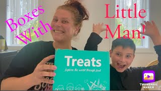 Boxes with Little Man! 🍭TryTreats international snacks! 🍩October 20, 2025