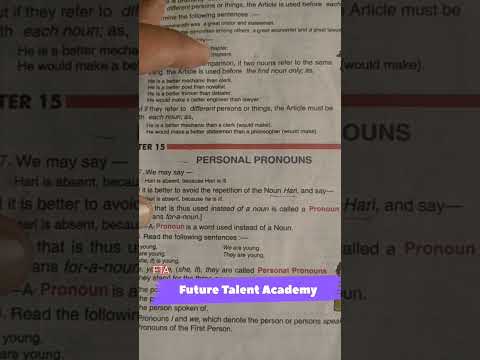 Personal Pronoun