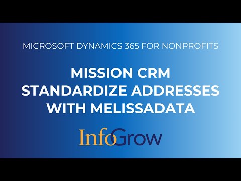 Mission CRM | Standardize Addresses with MelissaData