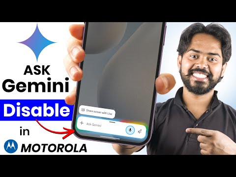 Ask Gemini problem Motorola | power button ask Gemini off | How to disable Gemini assistant