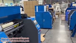 Fully automatic five shafts film rewinder machine #wintech