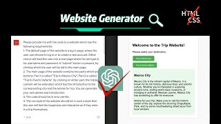 Create Webpages using ChatGPT (tutorial)
