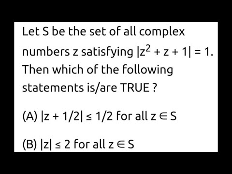 COMPLEX NUMBERS|| JEE ADVANCED 2019
