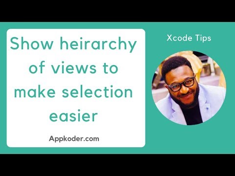 Options to bring up the heirarchy of views to make selection easier