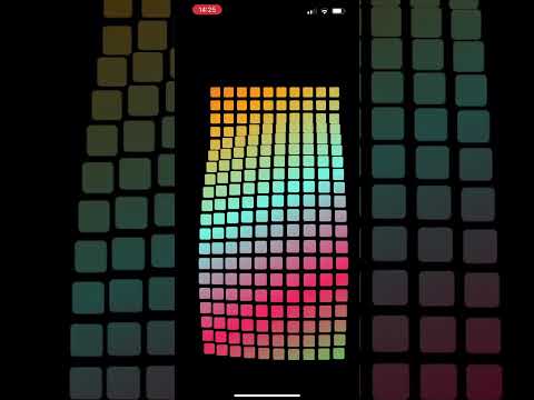 Grid Magnification Effect, Using SwiftUI