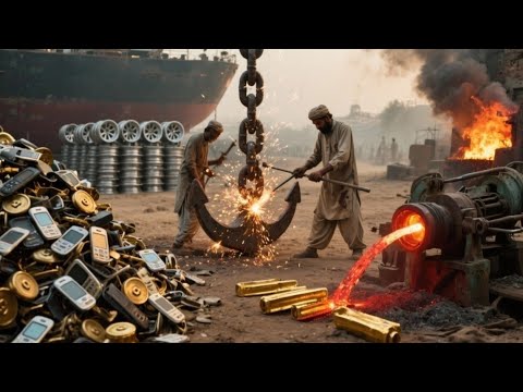 Exploring the Incredible Forging Process of Truck Axles Made from Recycled Warship Anchor Chains”