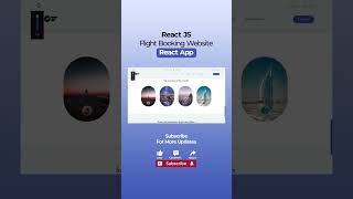 ✈️ Flight Booking Website | ReactJS #shorts  #reactjscourse