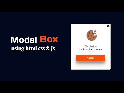 How to make beutiful modal box using only html css and simple javascript