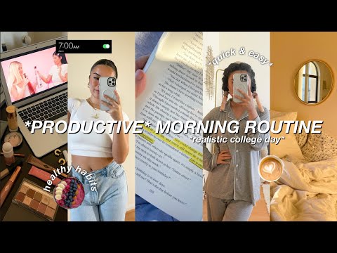 7AM PRODUCTIVE MORNING ROUTINE *get a head start to your day!* | healthy, easy habits