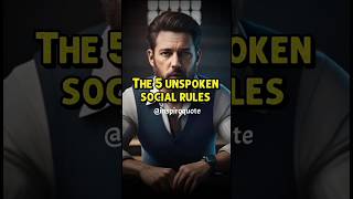 The 5 unspoken social rules