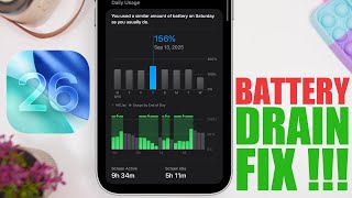 iOS 26 - How To FIX Battery DRAIN on iPhone !