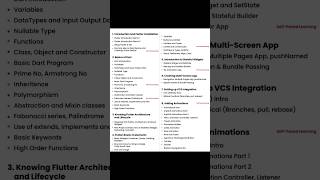 33 - Flutter Roadmap step by step 2024 | Preparing for Placement