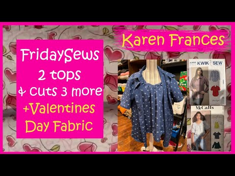 3 tops, a sweater, shorts and a VALENTINES DAY Project!