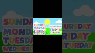 LEARN THE DAYS OF THE WEEK  #daysoftheweeksong #educationalvideo #singanddance #learningmadefun