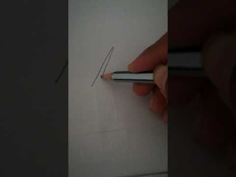 How to draw a quadrangular pyramid part 2(2)